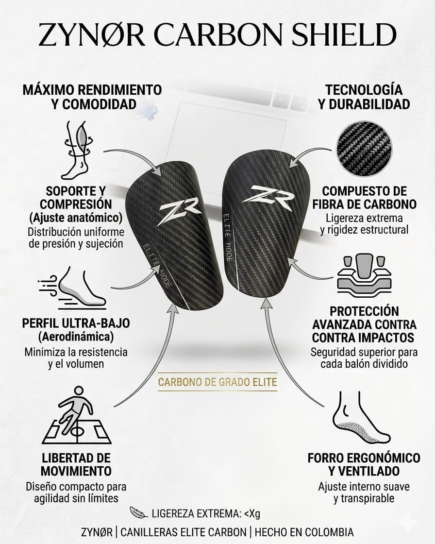 Mini canilleras ZR - carbono elite